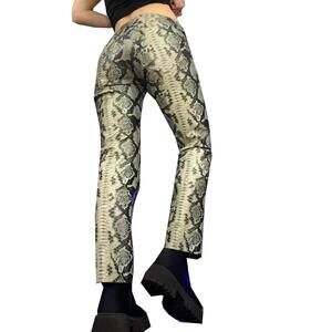 Miaou faux leather snakeskin pants